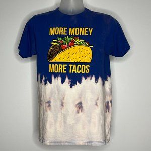 “more money more tacos” T-shirt custom acid wash